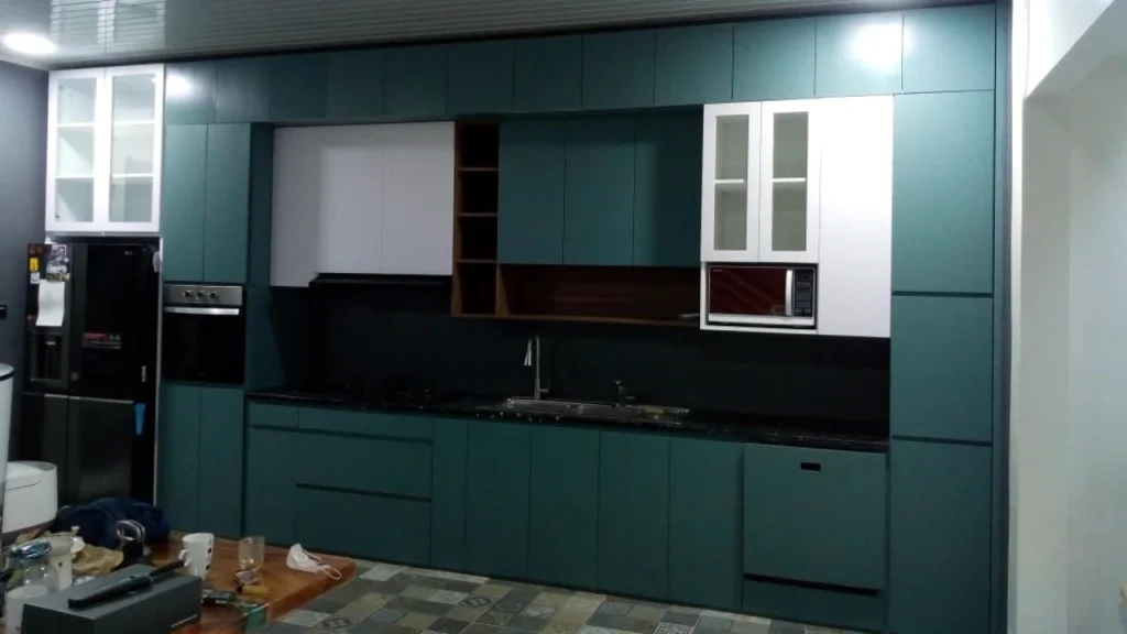 desain kitchen set aluminium